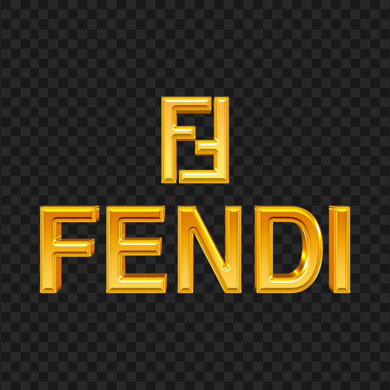 Fendi Gold Logo HD PNG