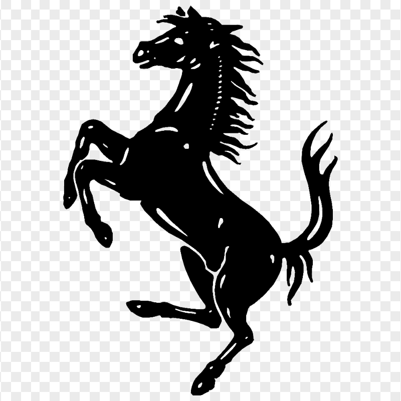 Ferrari Horse Silhouette Logo PNG