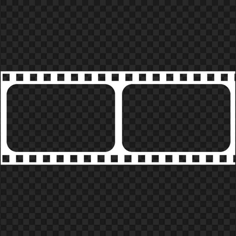 Film Frames Video Frame White Icon Transparent Background