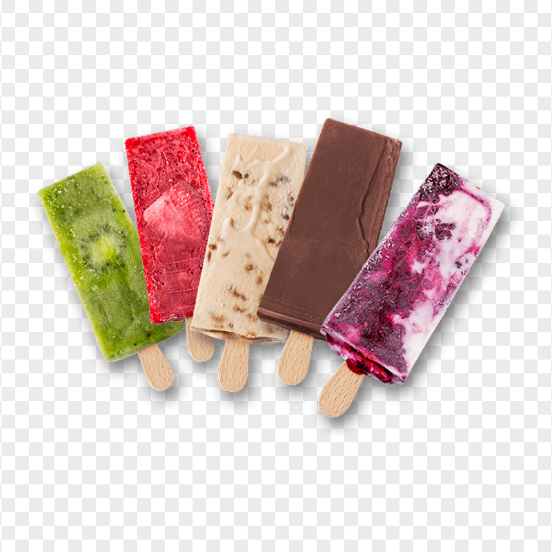 Five Ice Cream Bars Collection PNG