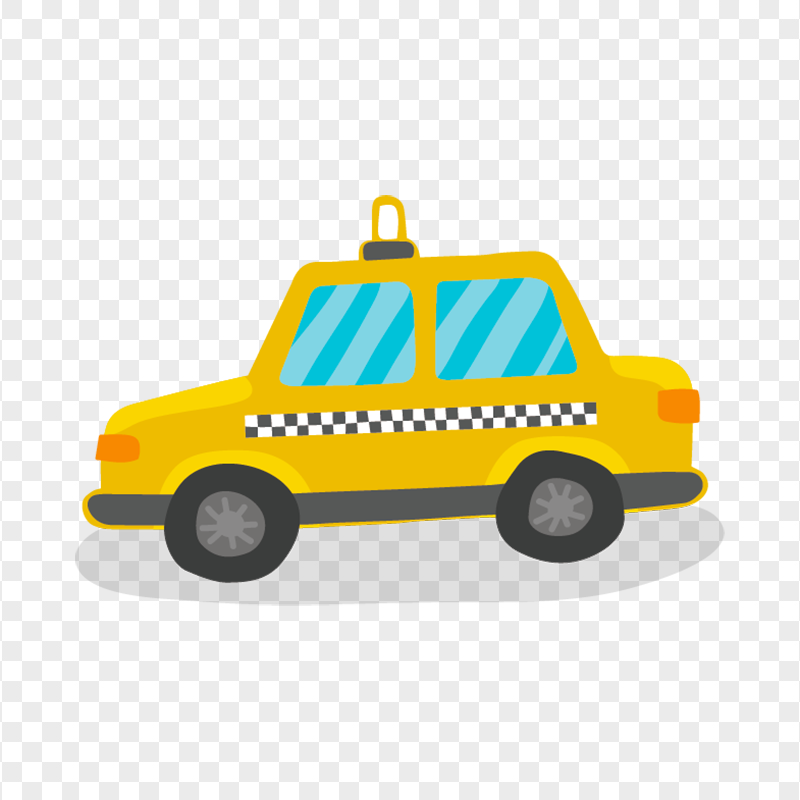 Flat Cab Taxi Icon PNG