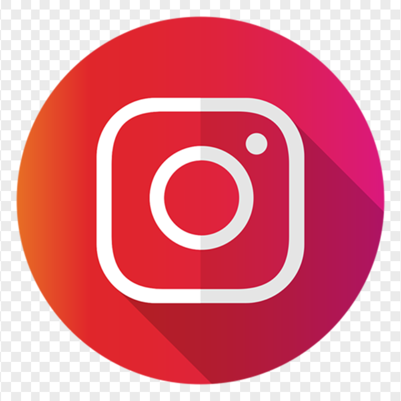 Flat Instagram White Logo In Circle