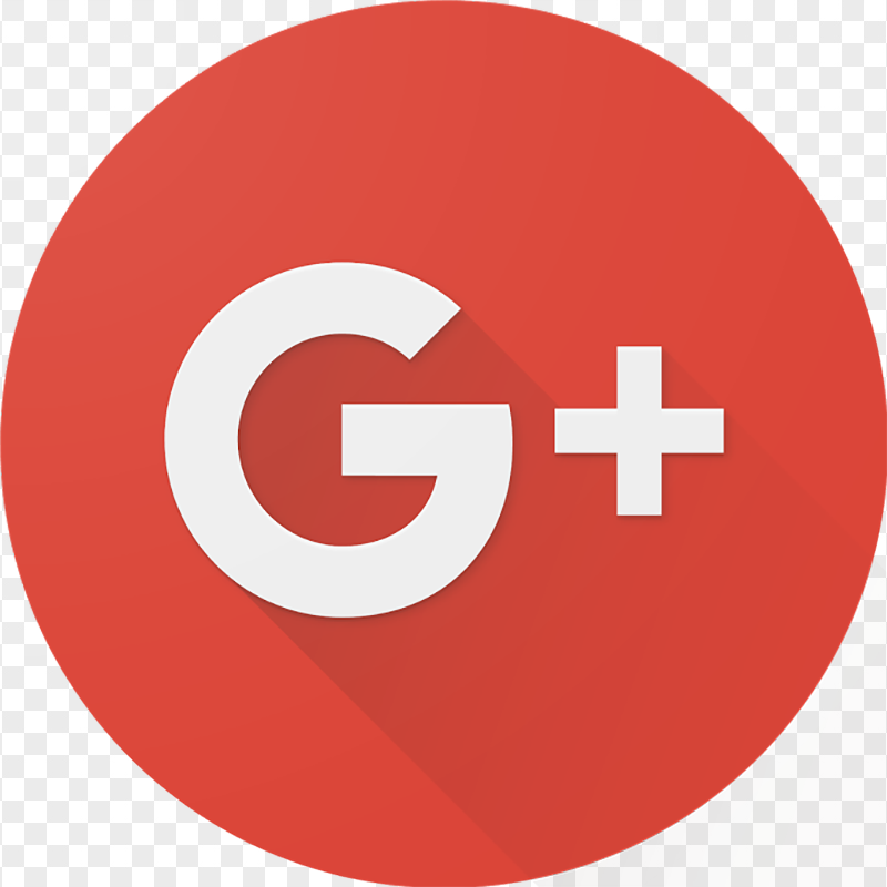 Flat Round G Google Plus Social Media Icon