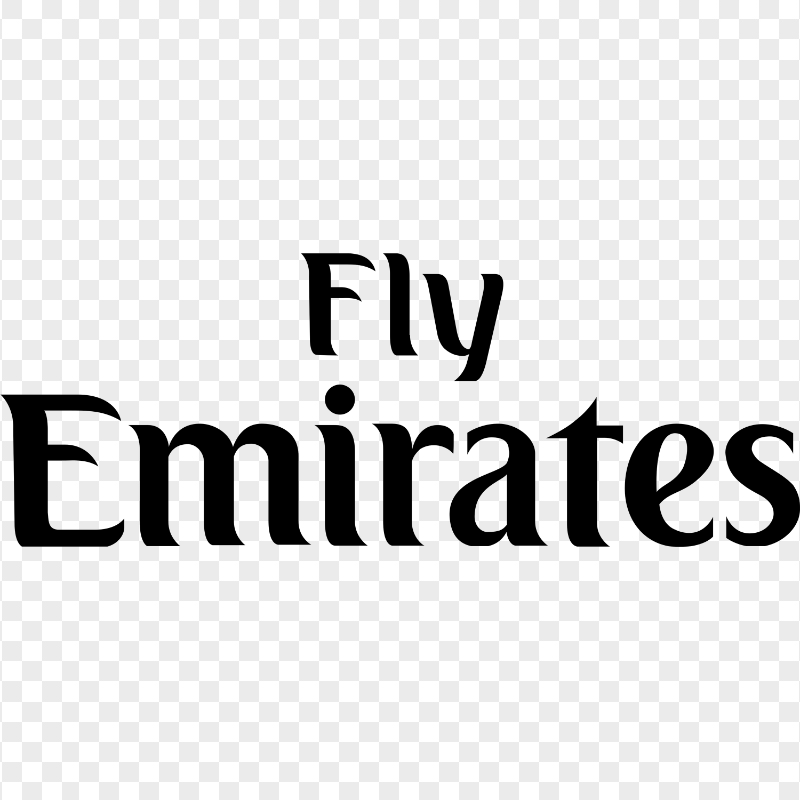 Fly Emirates Black Logo PNG