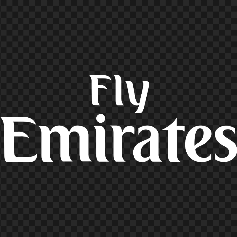 Fly Emirates White Logo HD PNG