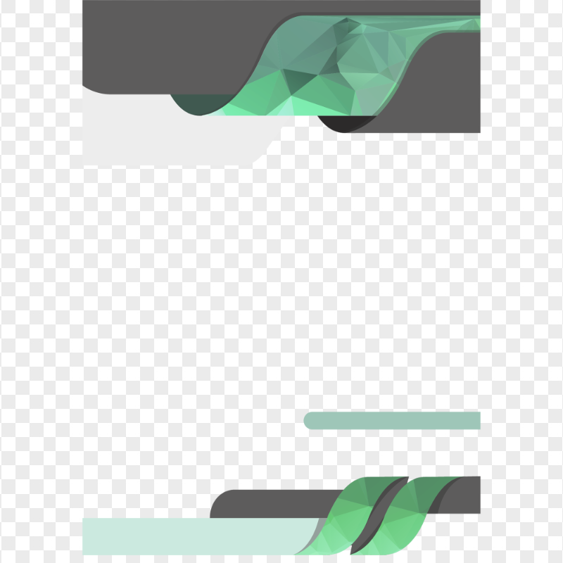 Flyer, Brochure Cover Gray & Green Graphic Abstract