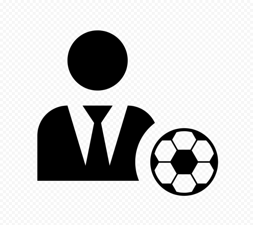 Football Coach Manager Black Icon FREE PNG Citypng