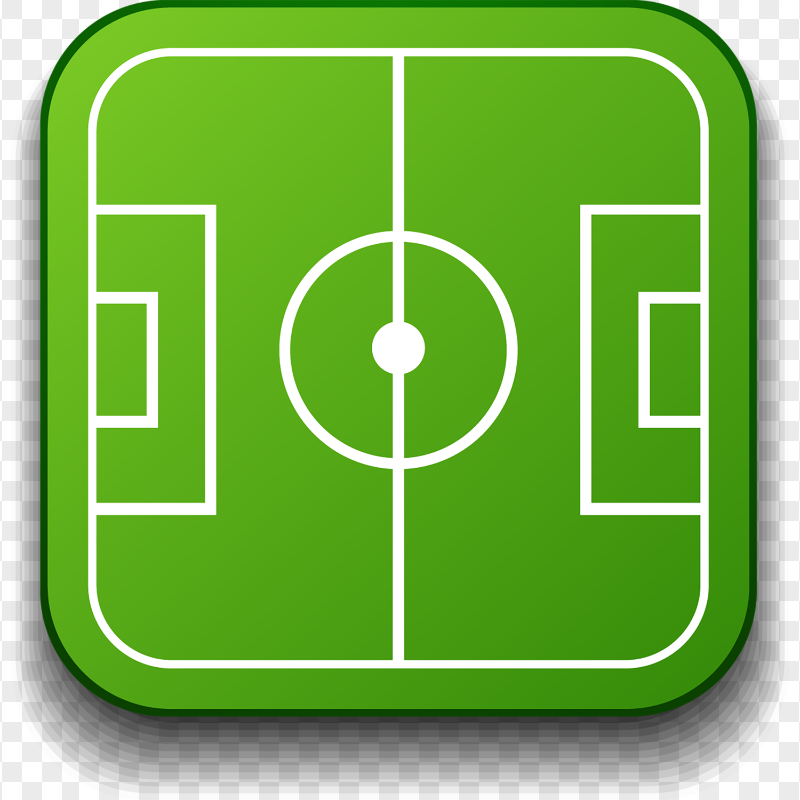 Football Pitch Square App Icon PNG