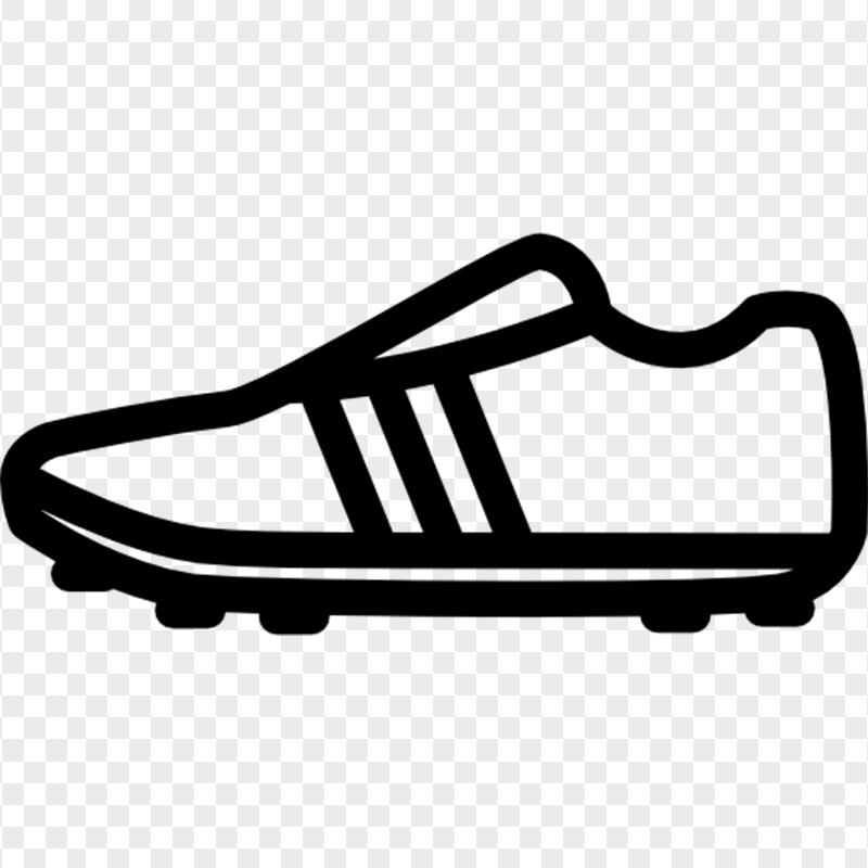 Football Soccer Black Outline Shoe Icon