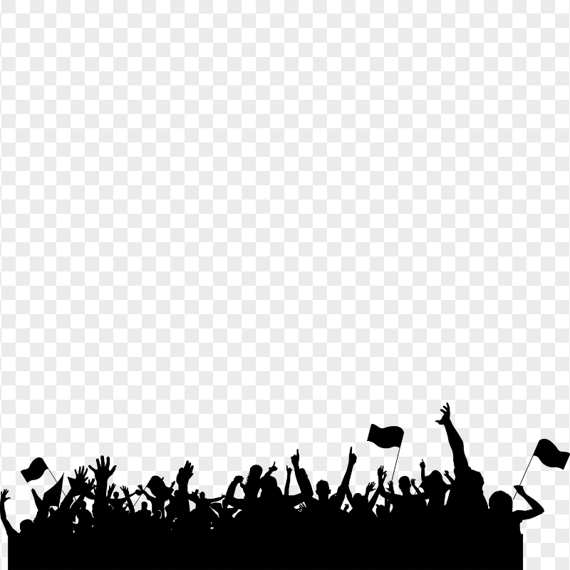 Football Soccer Sport Fans Silhouette HD PNG