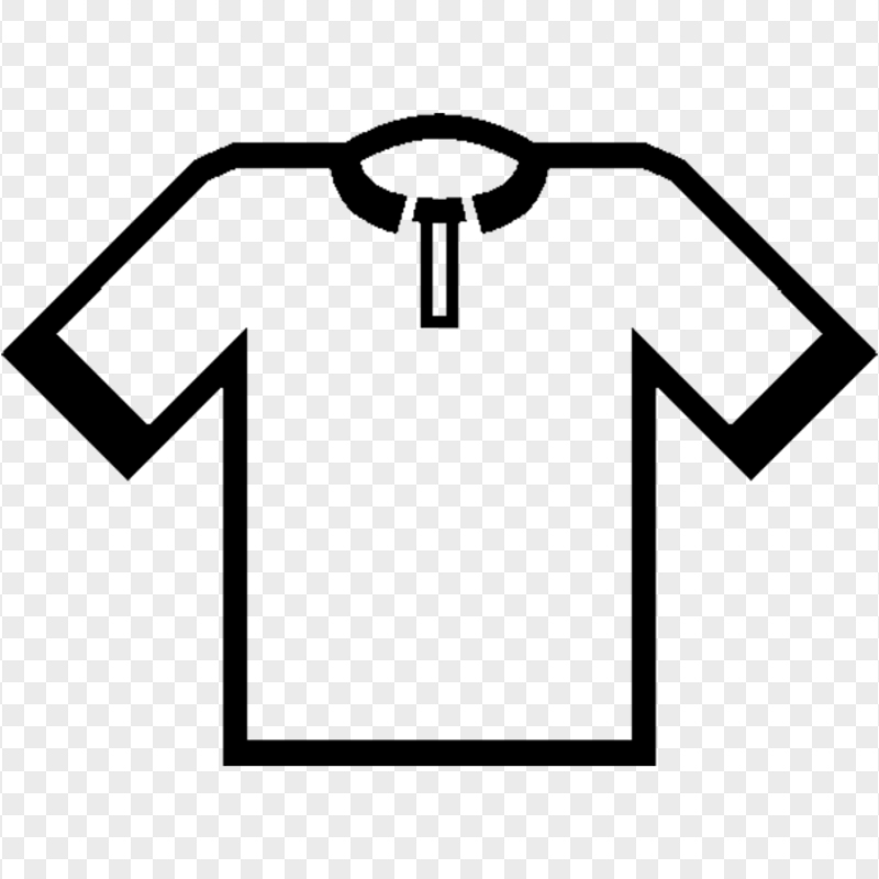 Football T-shirt Black Icon PNG Image
