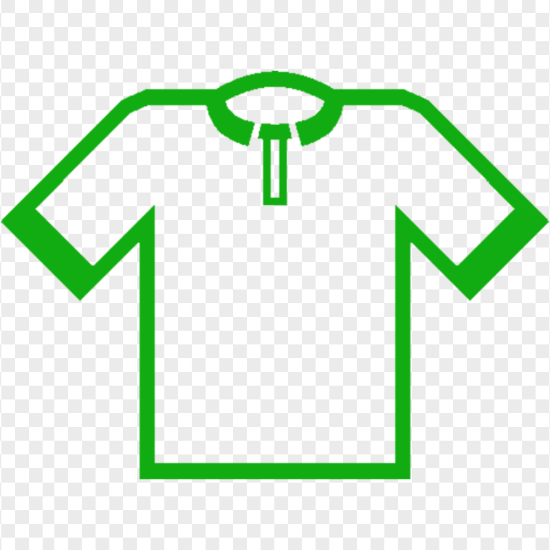 Football T-shirt Green Icon PNG Image