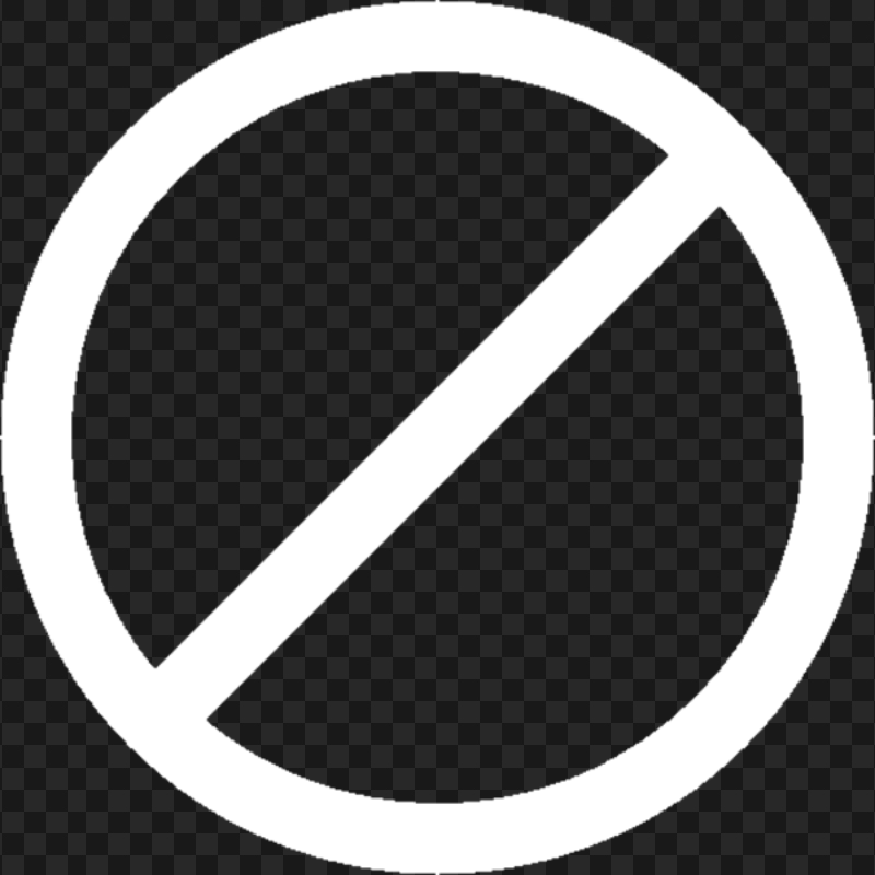 Forbidden No White Symbol Icon PNG IMG