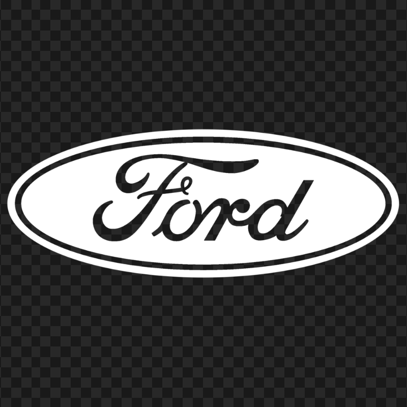Ford White Logo HD PNG