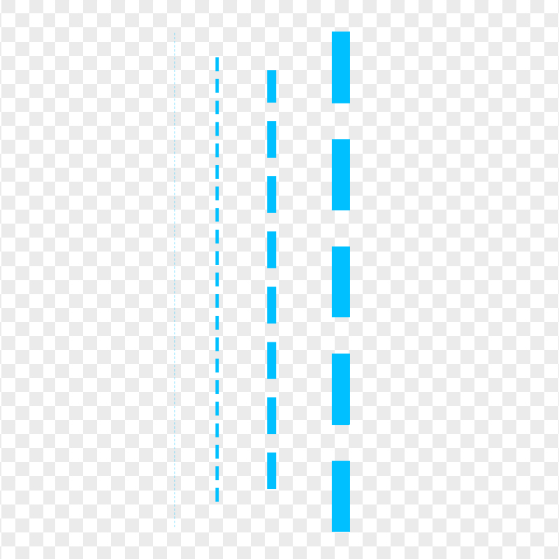 Four Blue Dashed Lines PNG Image