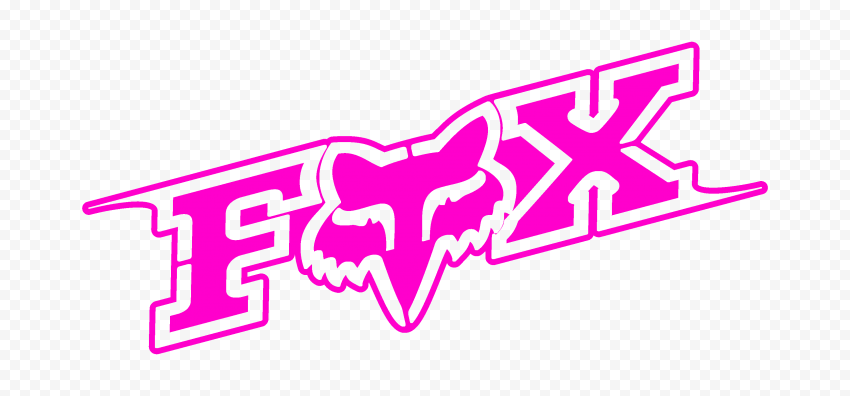 Fox Racing Pink Logo Transparent PNG