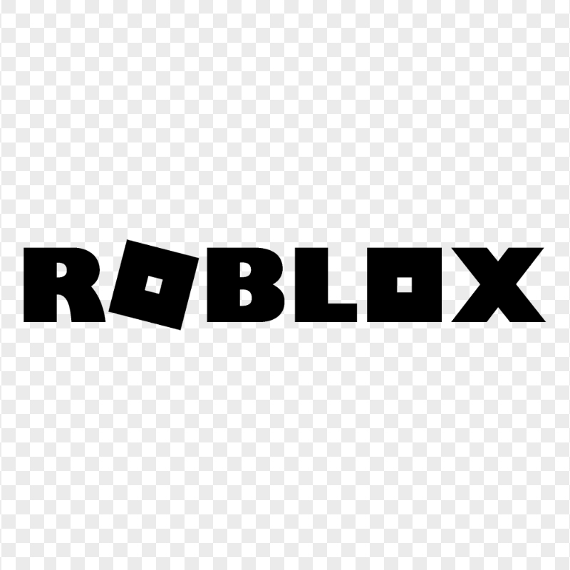 FREE Black Roblox Logo PNG