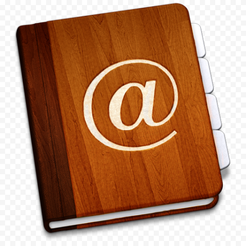FREE Brown Email Address Book Icon PNG