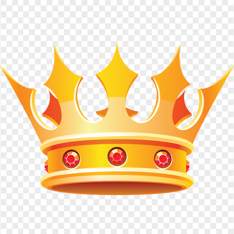FREE Cartoon Yellow Gold King Crown PNG