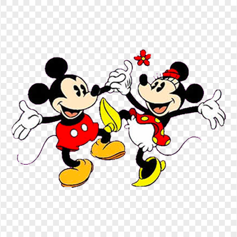 FREE Classic Mickey and Minnie Mouse Dancing PNG