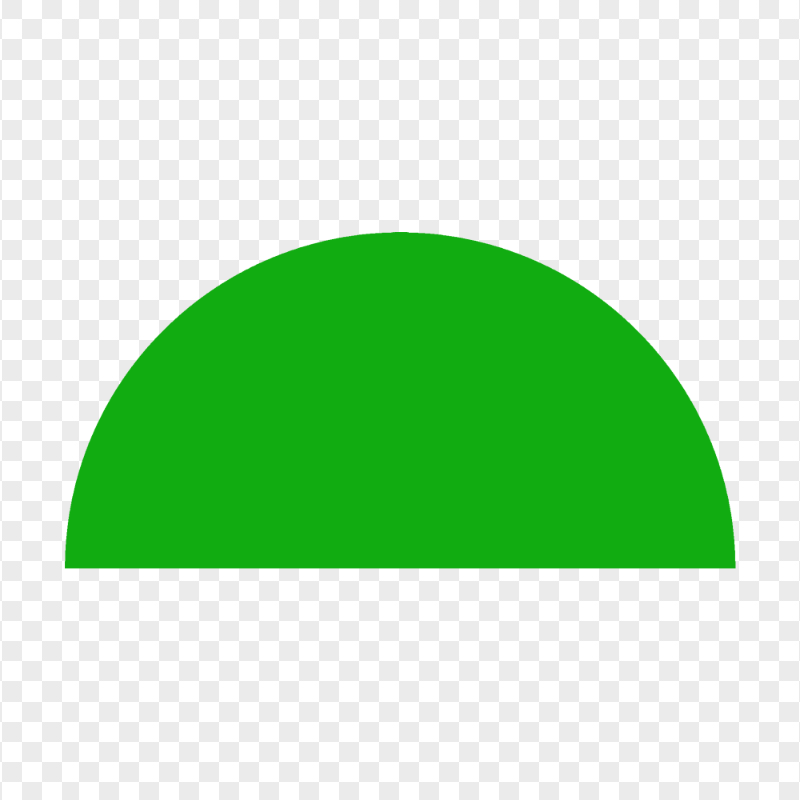 FREE Green Half Semi Circle PNG