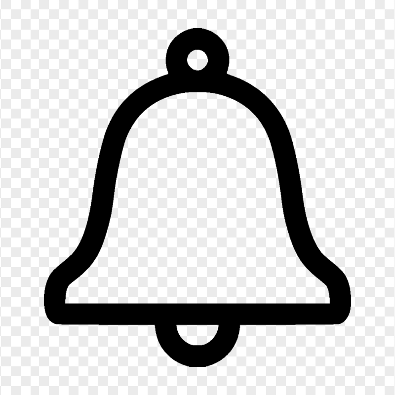 FREE Notifications Bell Outline Icon PNG