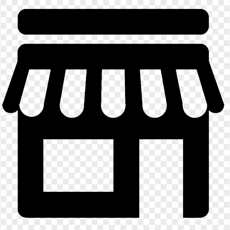 FREE Store Market Shop Black Icon PNG