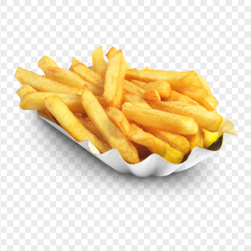 French Fries In Paper Plate PNG IMG