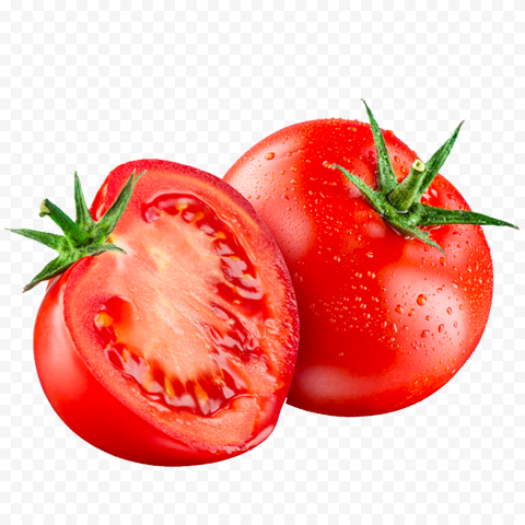 Fresh Two Tomatoes PNG Image