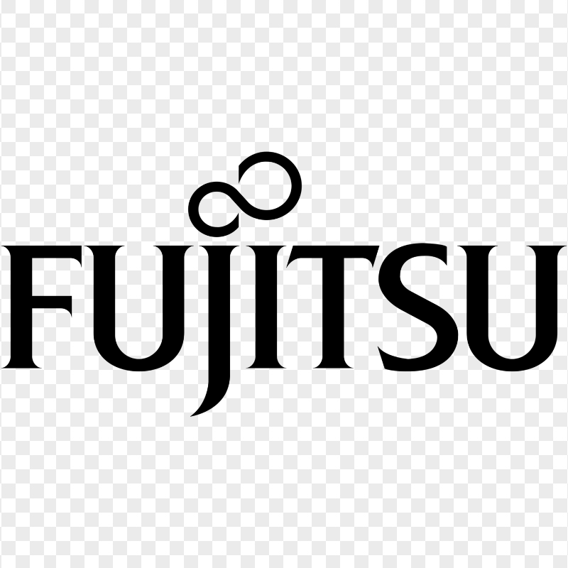 Fujitsu Black Logo HD PNG