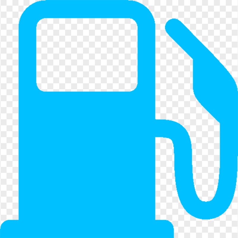 Gasoline Petrol Station Blue Icon