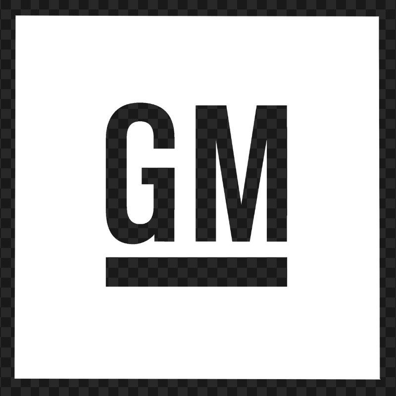 General Motors GM White Logo Image PNG