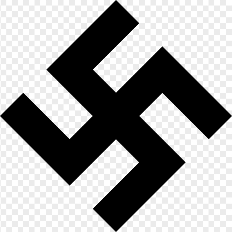Germany Nazi Swastika Black Sign HD PNG