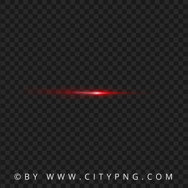 Glare Glowing Light Red Neon Line Effect PNG