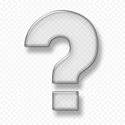 Glossy Question Mark Icon Symbol PNG