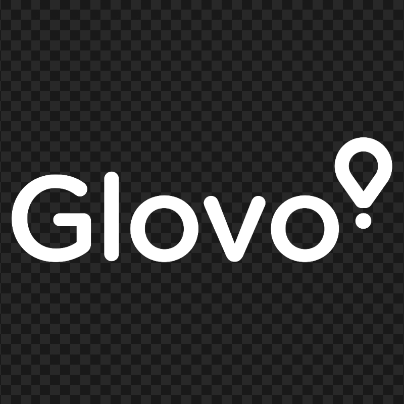 Glovo White Logo Download PNG