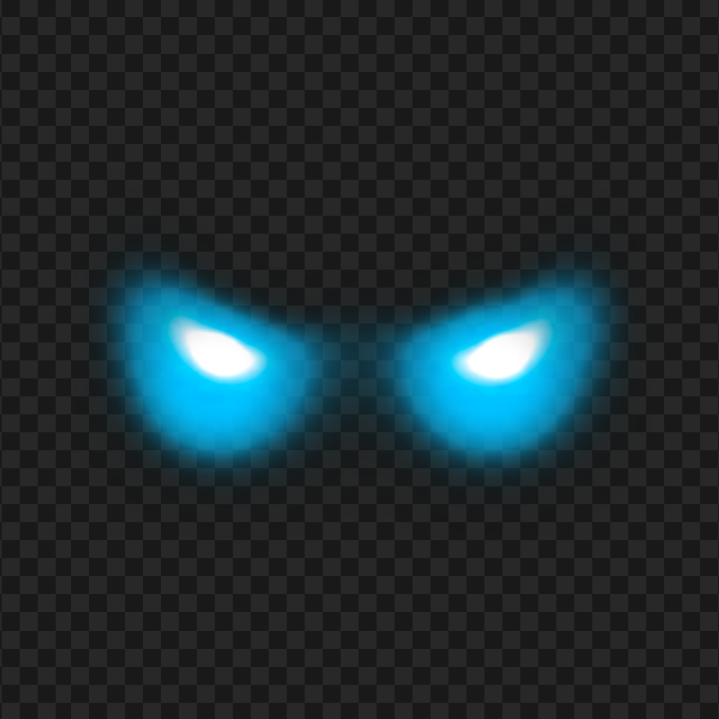 Glowing Blue Eyes HD PNG