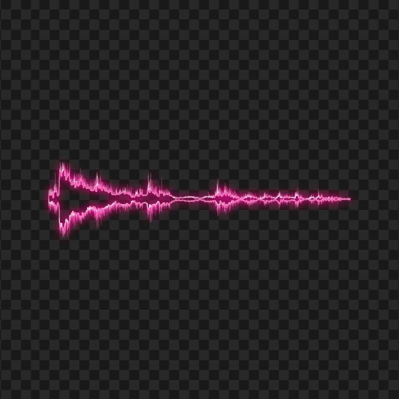 Glowing Music Wave Sound Pink Waves HD PNG