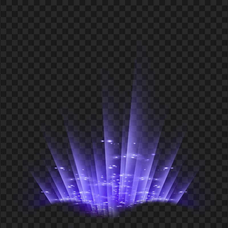 Glowing Purple Rays Effect HD PNG