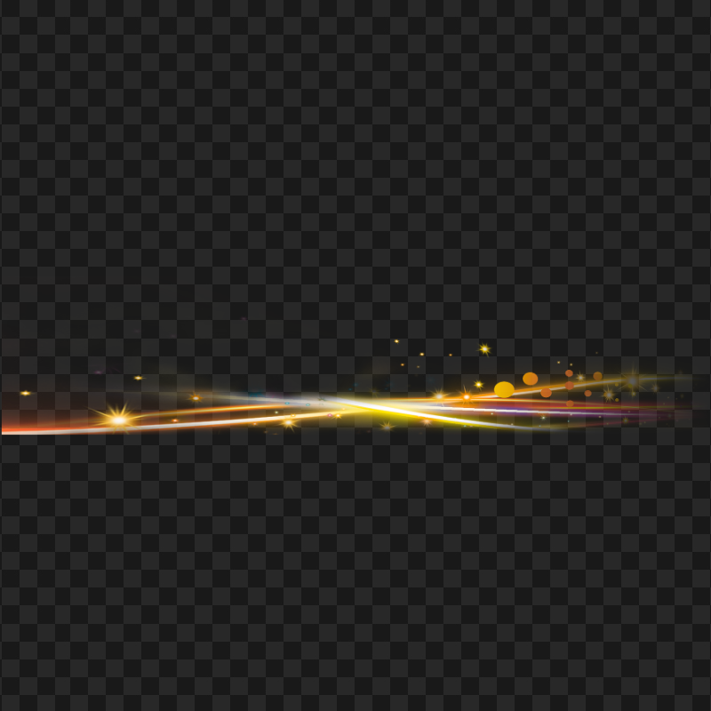 Glowing Sparkle Light Line Effect HD PNG