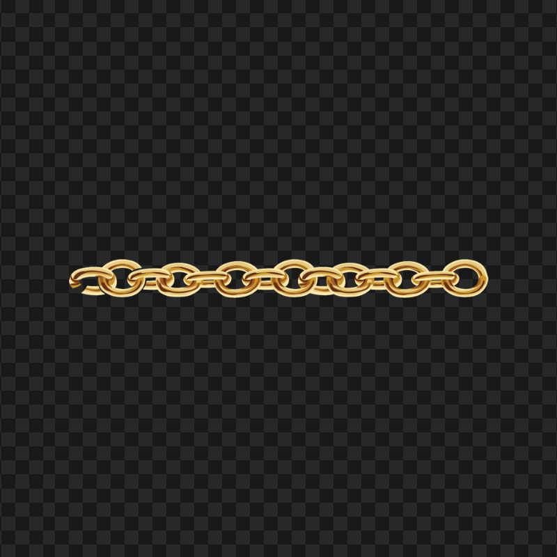 Gold Chain Border Illustration PNG