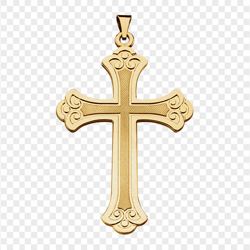 Gold Crucifix Cross Necklace Catholic Christian