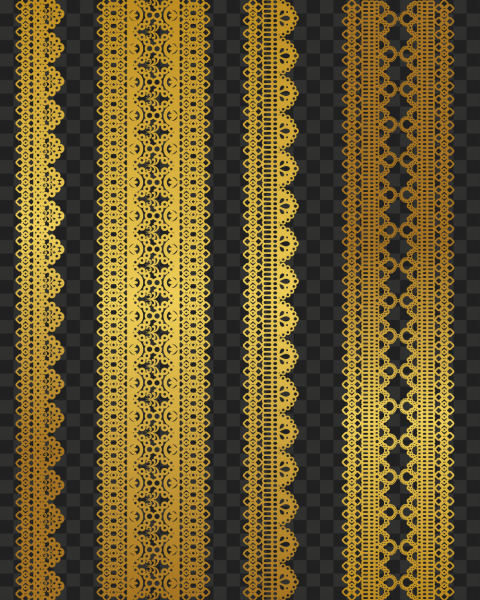 Gold Lace Border Transparent Background | Citypng