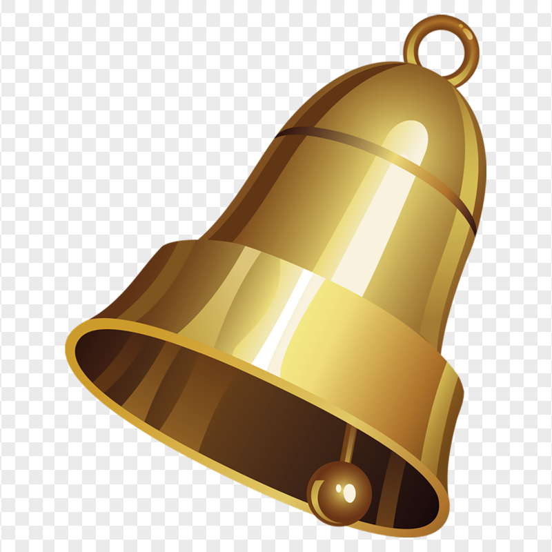 Golden Gold Bell Illustration Download PNG