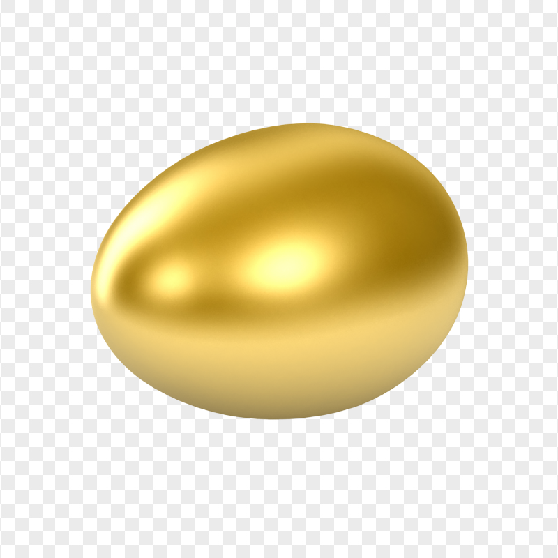 Golden Pearl Easter Egg HD Transparent Background
