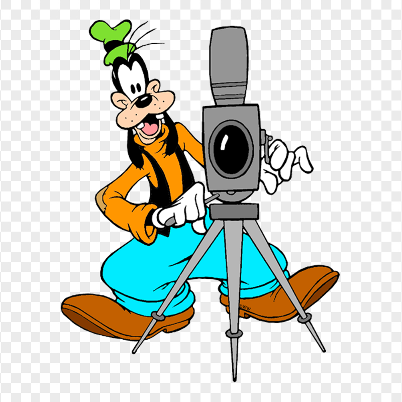 Goofy Mickey Mouse Behind Camera Director HD PNG