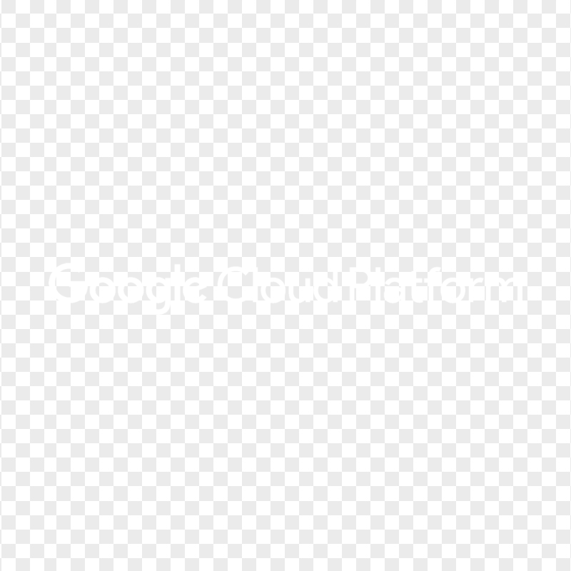 Google Cloud Platform White Text Logo HD PNG