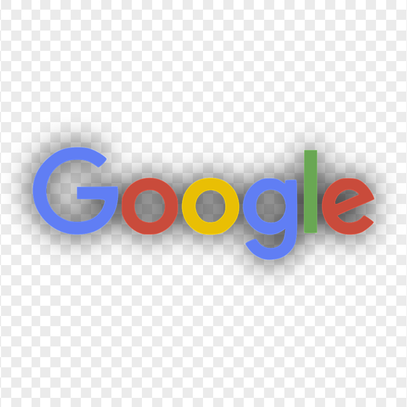 Google Logo With Black Shadow