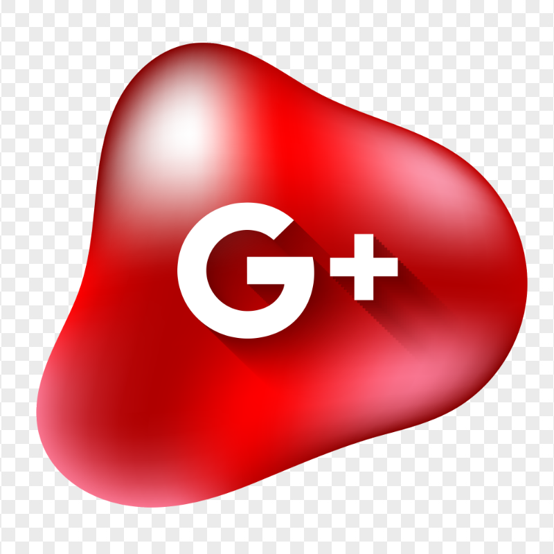 Google Plus G Icon Red Fluid Drop Style