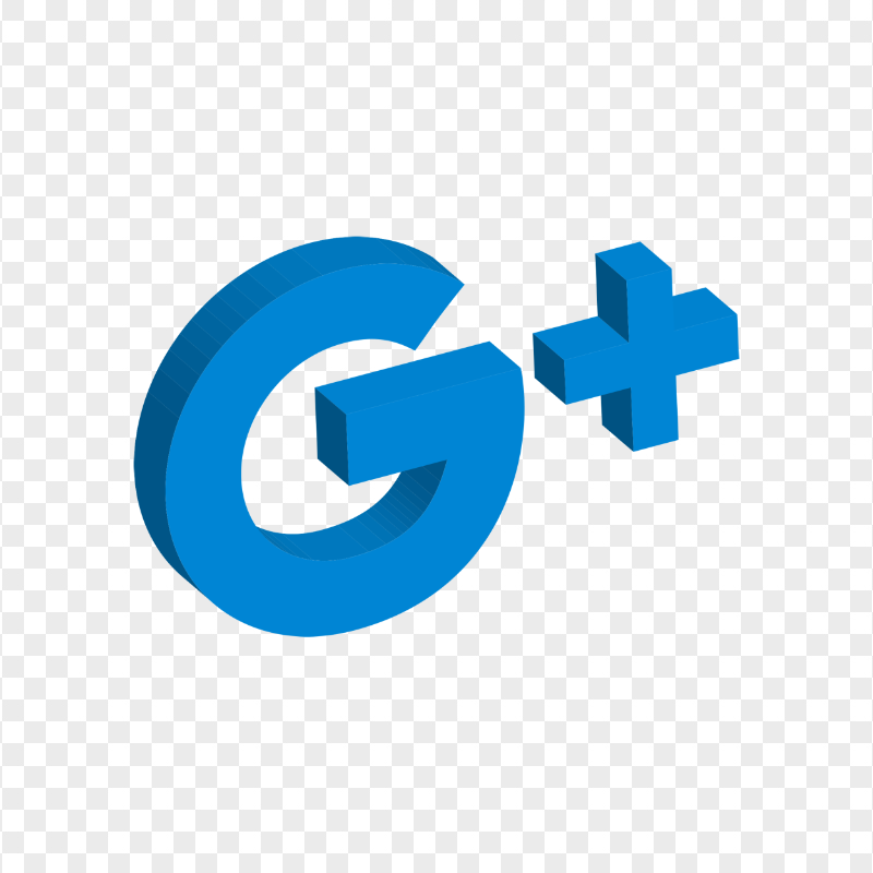 Google Plus G Social Media 3D Blue Icon
